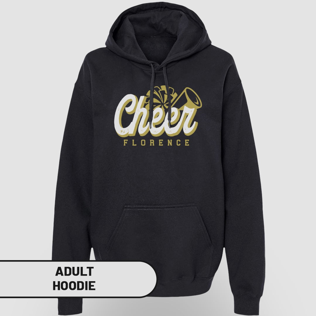 Cheer Florence Graphic Design Adult Hoodie