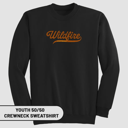 Wildfire Youth Crewneck Sweatshirt for Active Wear