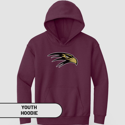 Youth Hoodie with Bold Graphic Featuring Eagle Design