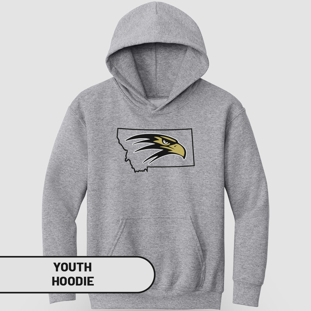 Youth Hoodie with Unique Eagle Graphic Design