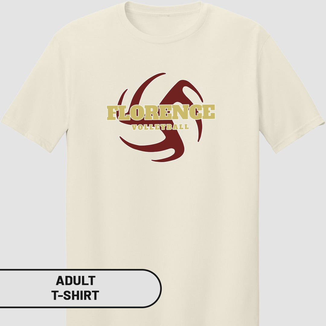 Florence Volleyball Adult T-Shirt Product