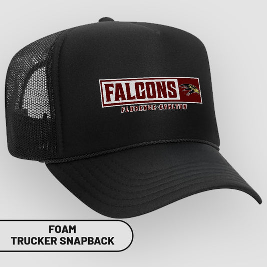 Falcons Florence-Carlton Foam Trucker Snapback Hat