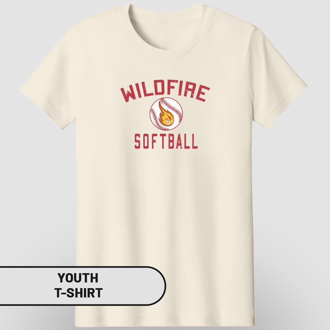 Wildfire Softball Youth T-Shirt Casual Wear for Sports