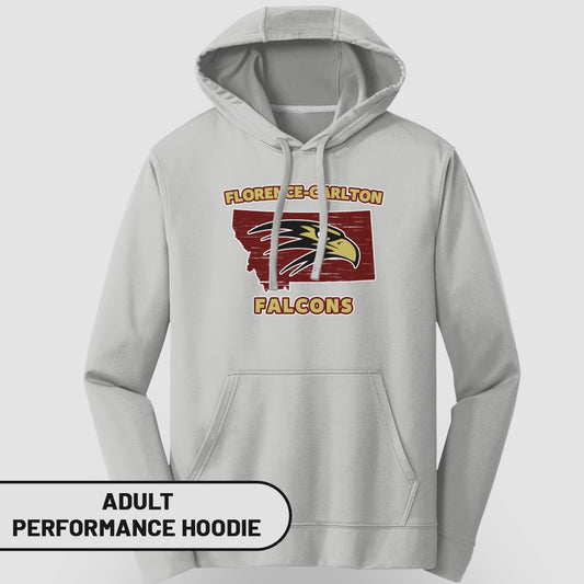 Florence-Carlton Falcons Adult Performance Hoodie