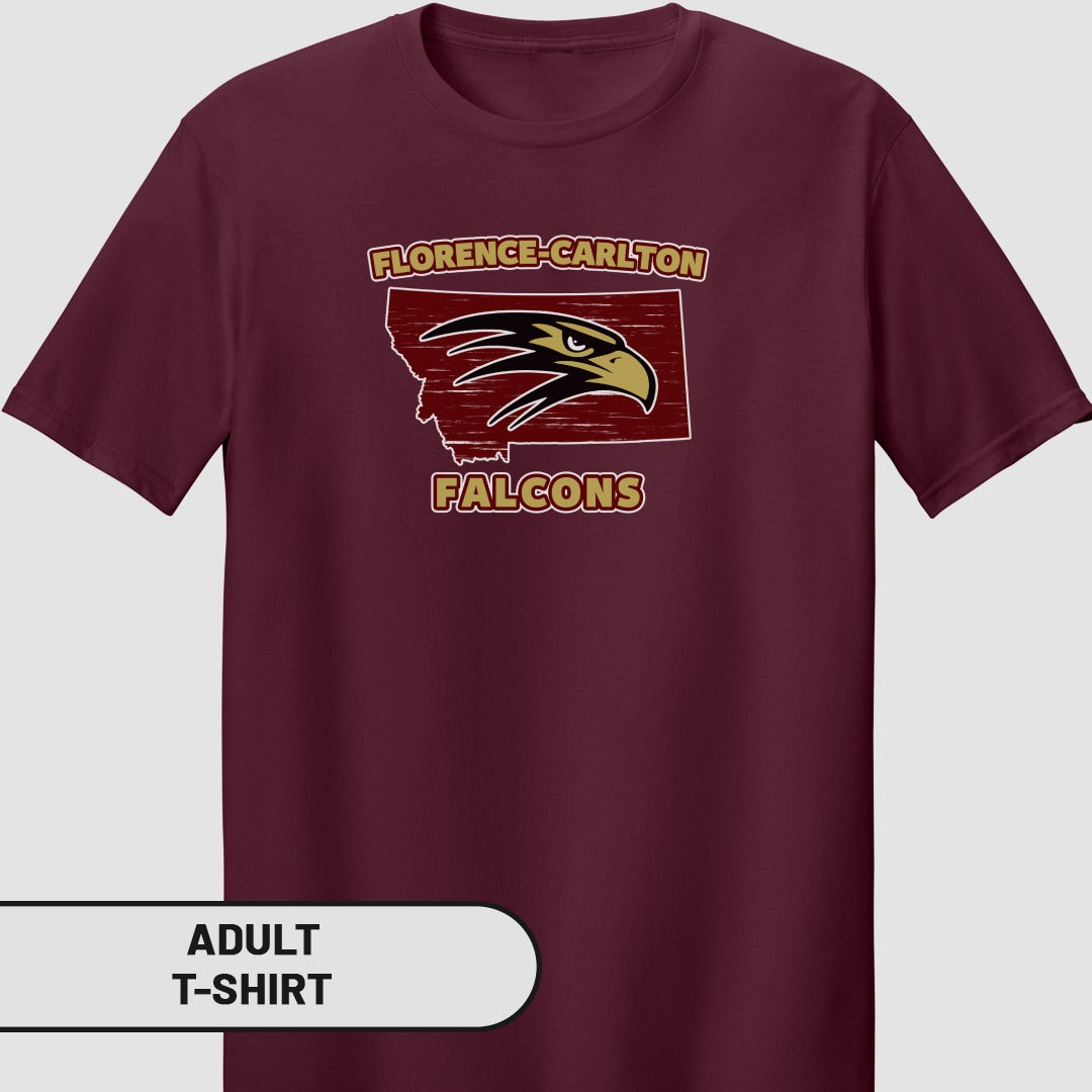 Florence-Carlton Falcons Adult T-Shirt Product