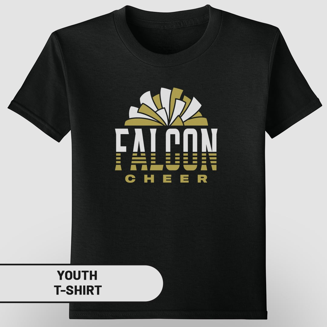 Falcon Cheer Youth T-Shirt for Sports Enthusiasts