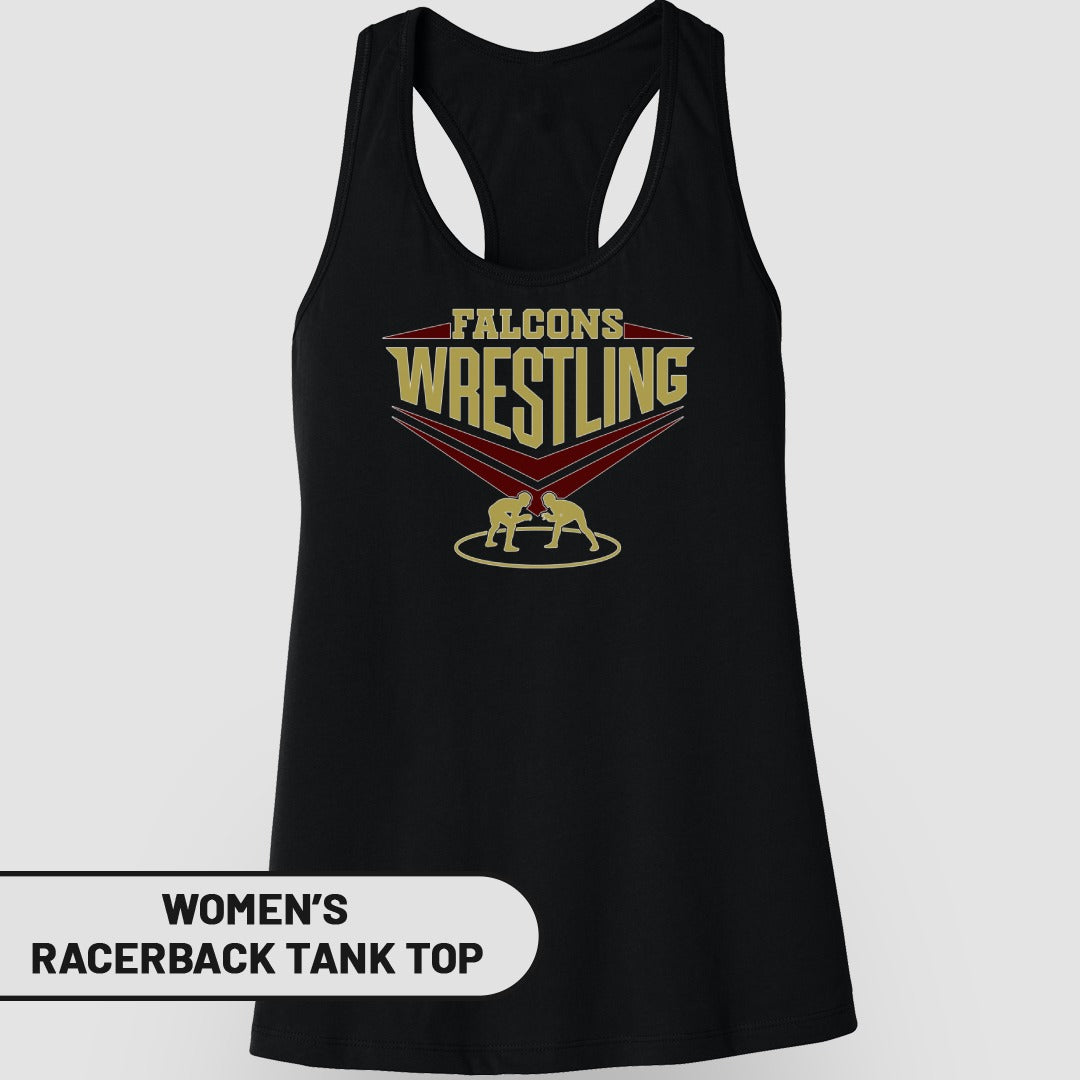 Falcons Wrestling Women's Racerback Tank Top