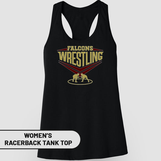 Falcons Wrestling Women's Racerback Tank Top