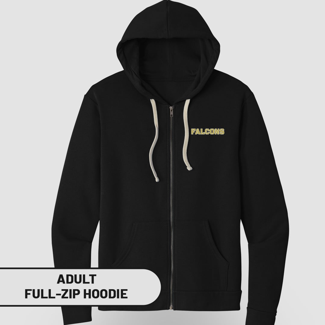 Falcons Adult Full-Zip Hoodie for Fans and Supporters