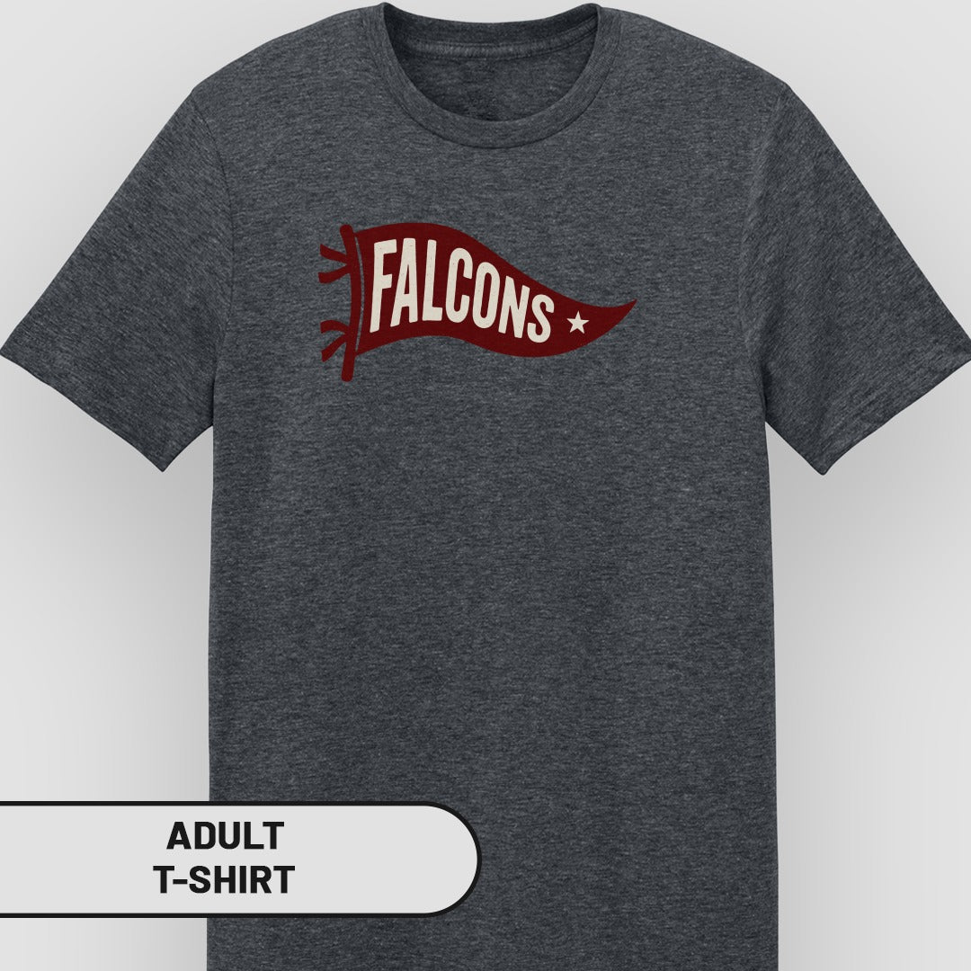 Falcons Flag Design Graphic Adult T-Shirt