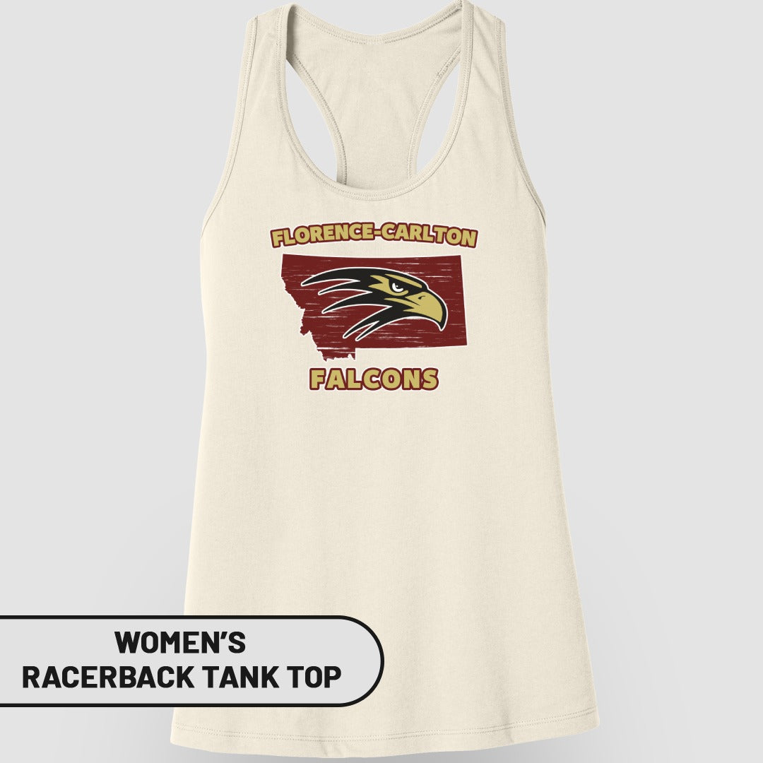 Florence-Carlton Falcons Women's Racerback Tank Top