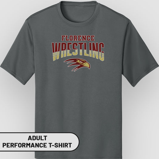 Florence Wrestling Adult Performance T-Shirt