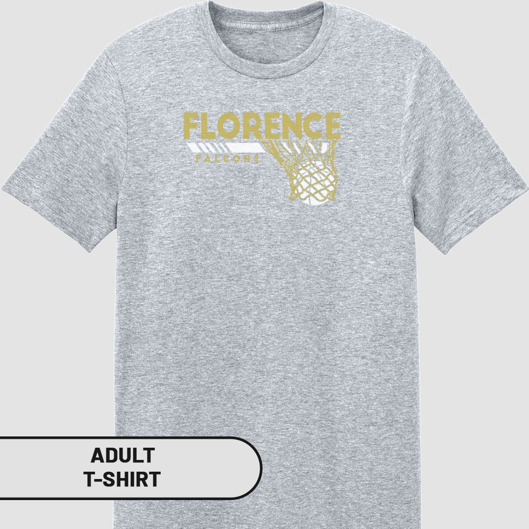 Florence Falcons Graphic Printed Adult T-Shirt