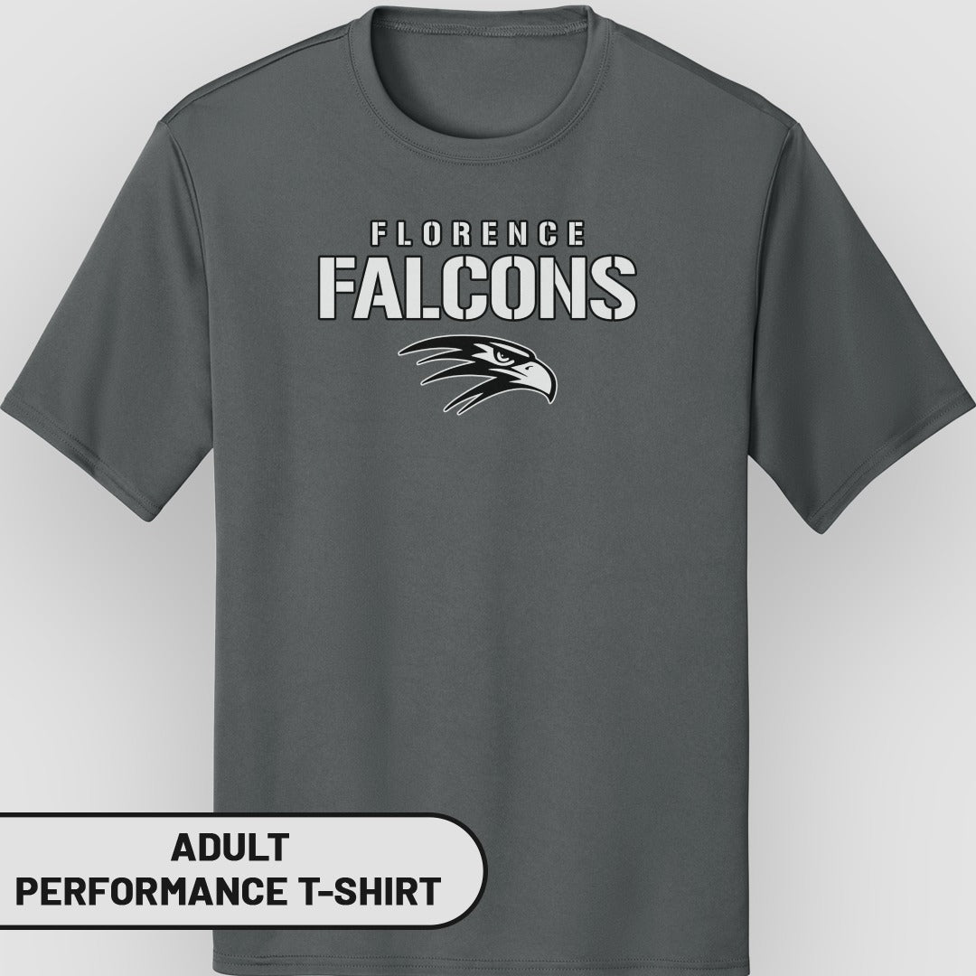 Florence Falcons Adult Performance T-Shirt