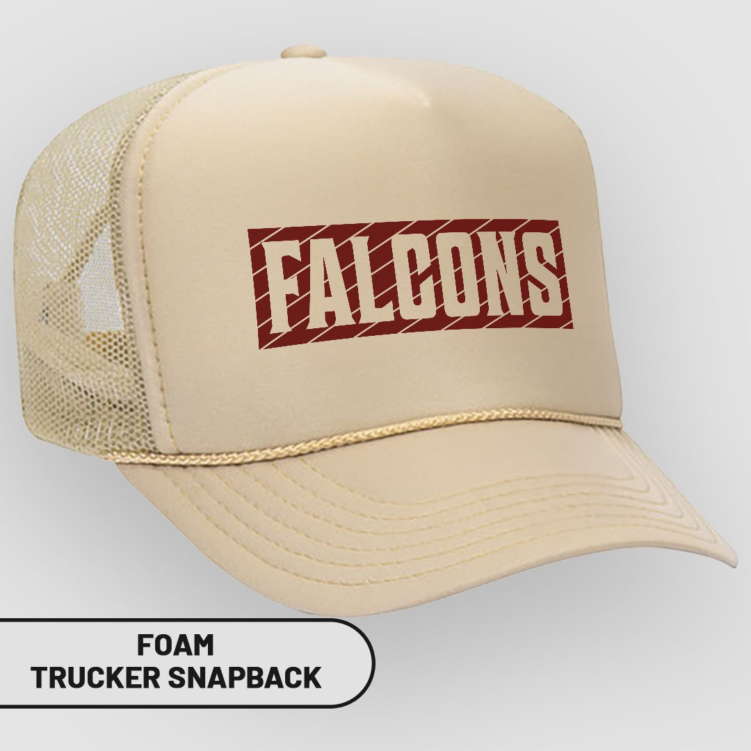 Falcons Foam Trucker Snapback Hat