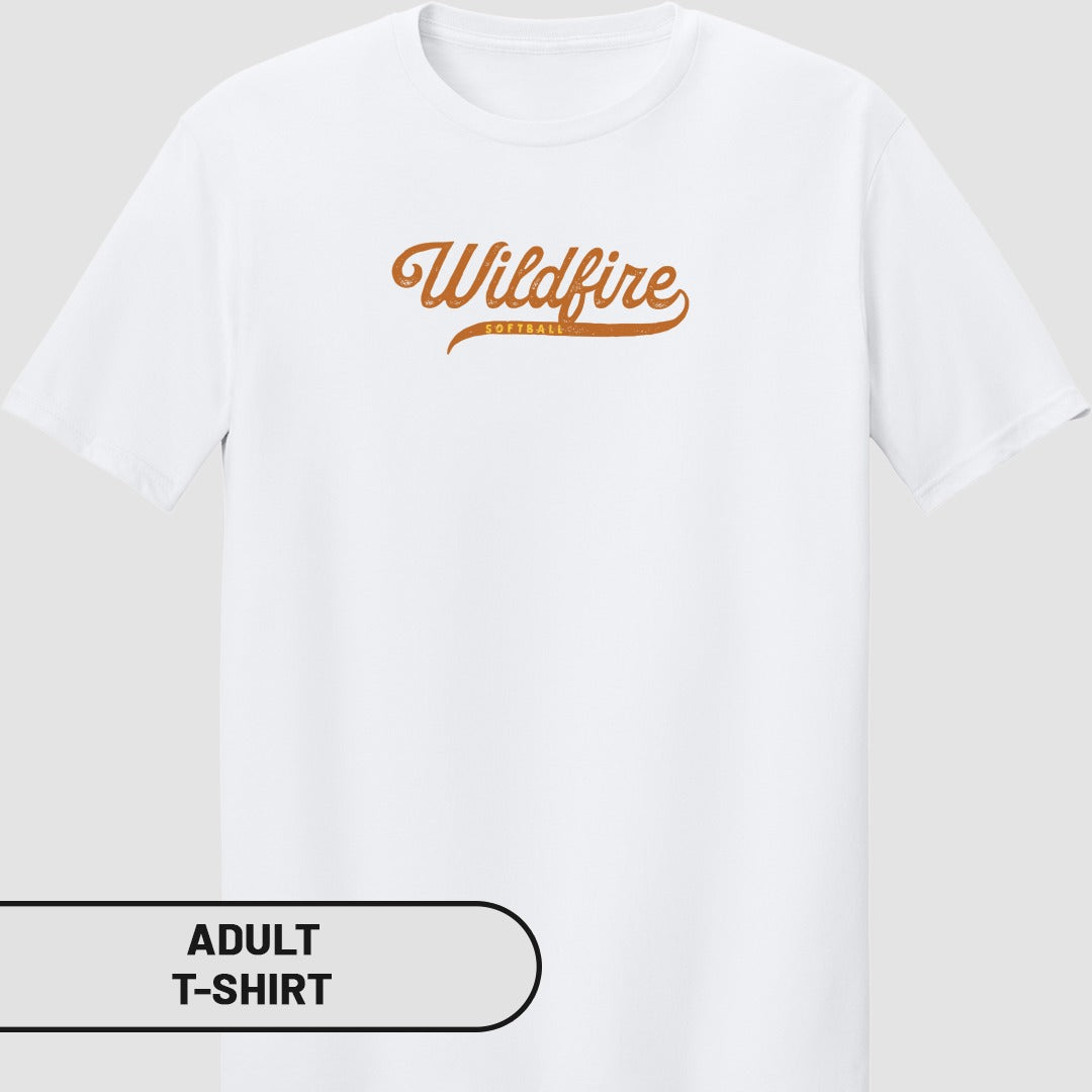 Wildfire Softball Graphic Print Adult T-shirt