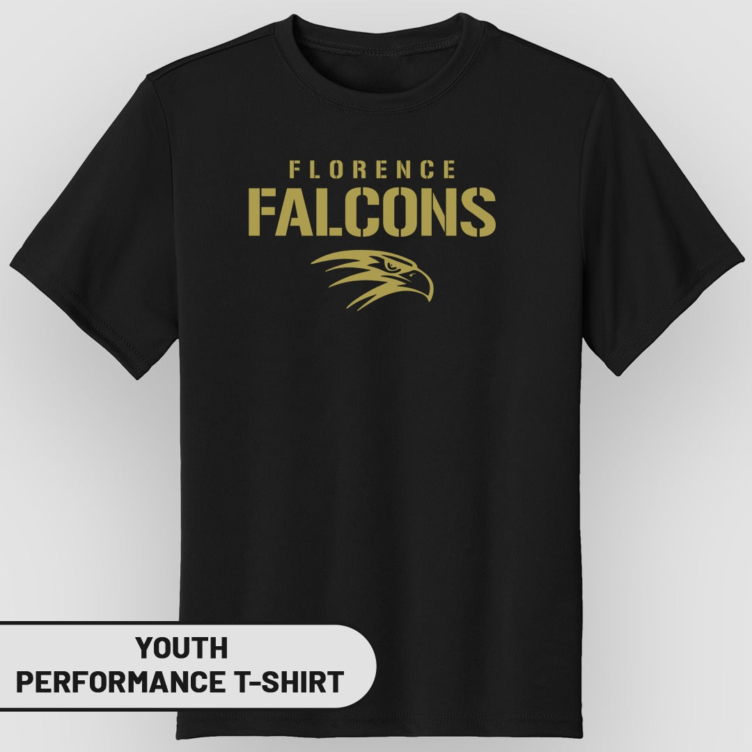 Florence Falcons Youth Performance T-Shirt
