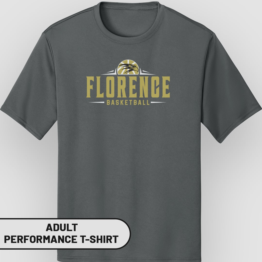 Florence Basketball Adult Performance T-Shirt