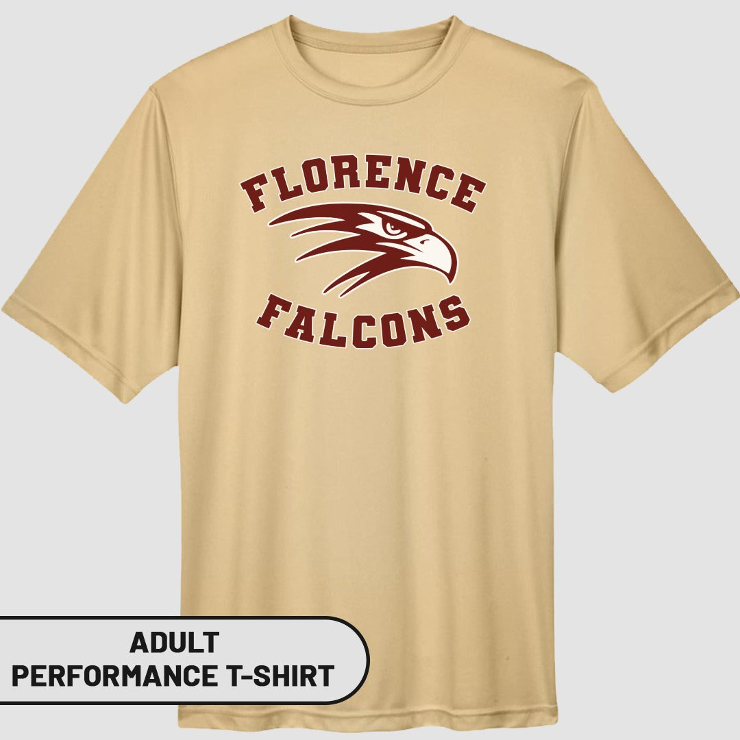 Florence Falcons Adult Performance T-shirt