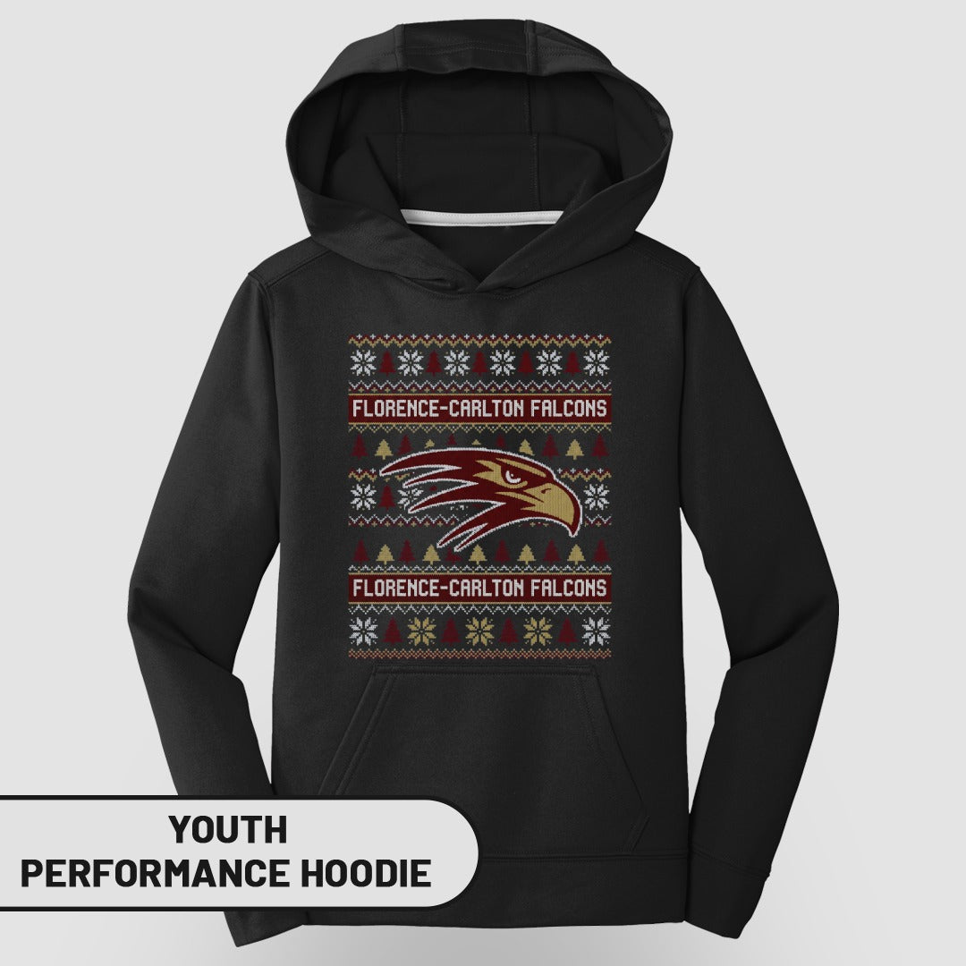 Florence-Carlton Falcons Youth Performance Hoodie