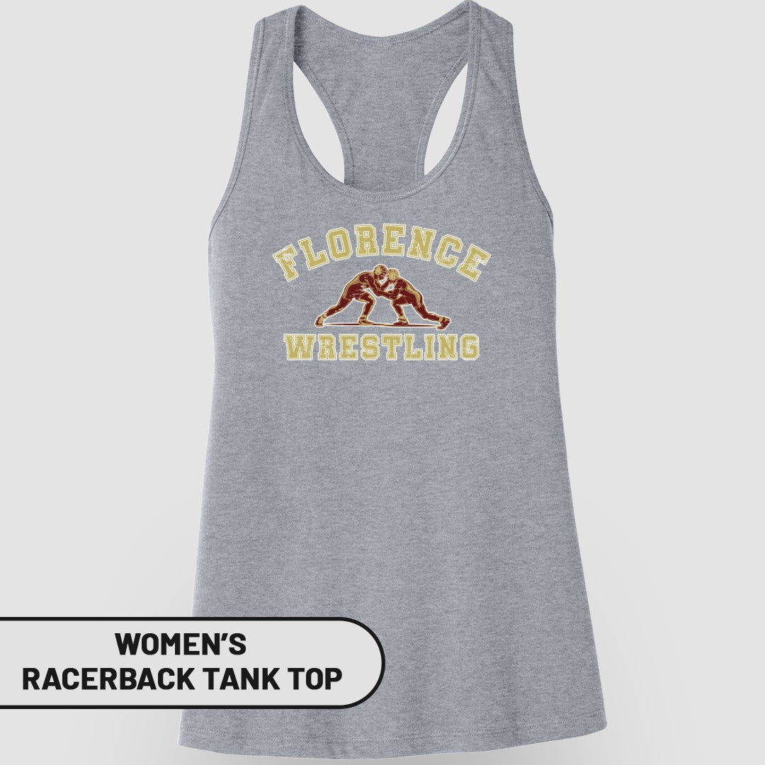 Florence Wrestling Women's Racerback Tank Top