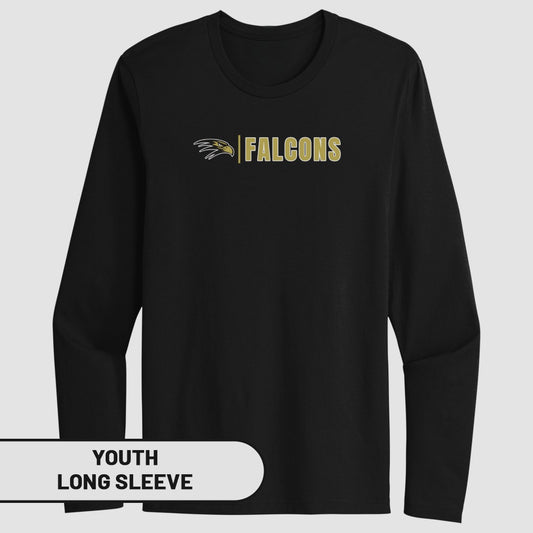 Falcons Logo Youth Long Sleeve Shirt