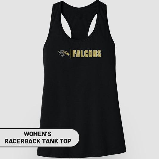 Falcons Women's Racerback Tank Top Shirt Workout Apparel