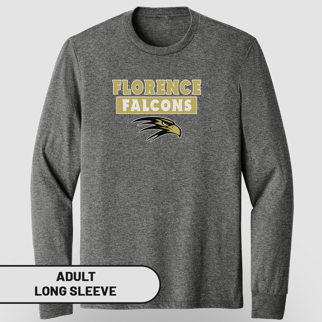 Florence Falcons Adult Long Sleeve Shirt Clothing