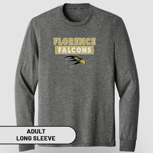 Florence Falcons Adult Long Sleeve Shirt Clothing