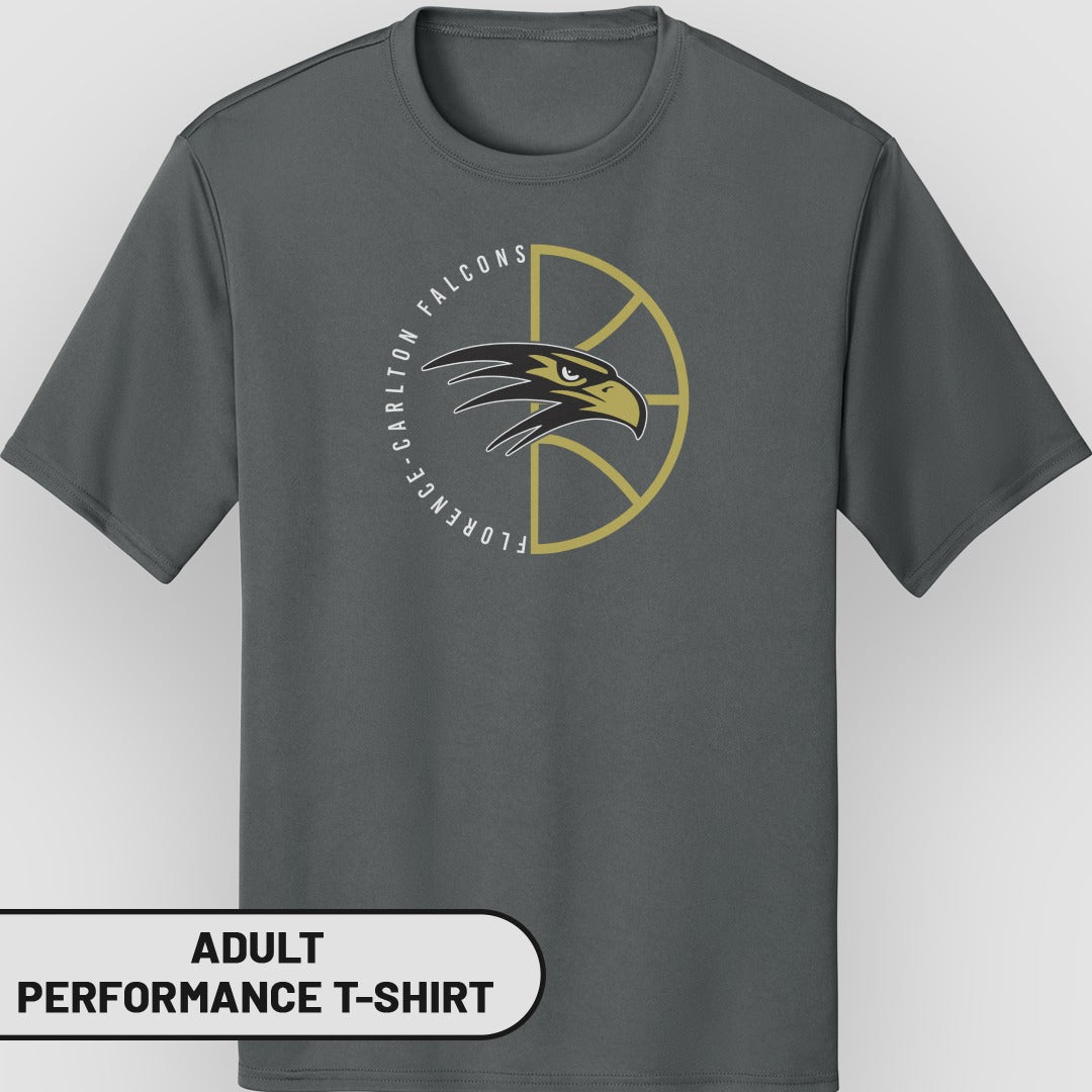 Florence Carlton Falcons Adult Performance T-Shirt