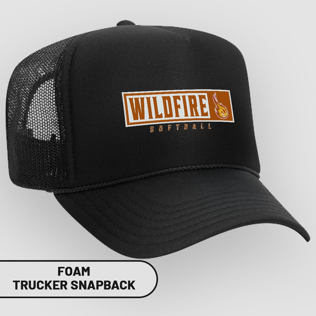 Wildfire Softball Foam Trucker Snapback Hat Product