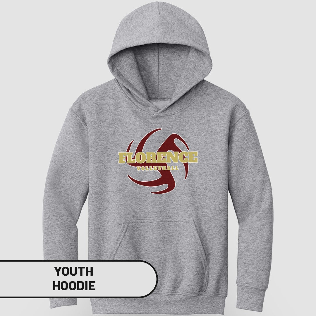 Florence Volleyball Youth Hoodie