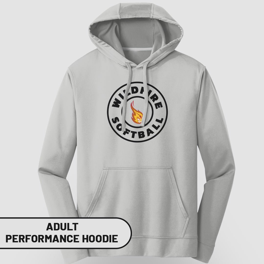 Wildfire Softball Graphic Adult Performance Hoodie