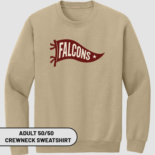 Adult Falcons Crewneck Sweatshirt Comfortable Fit
