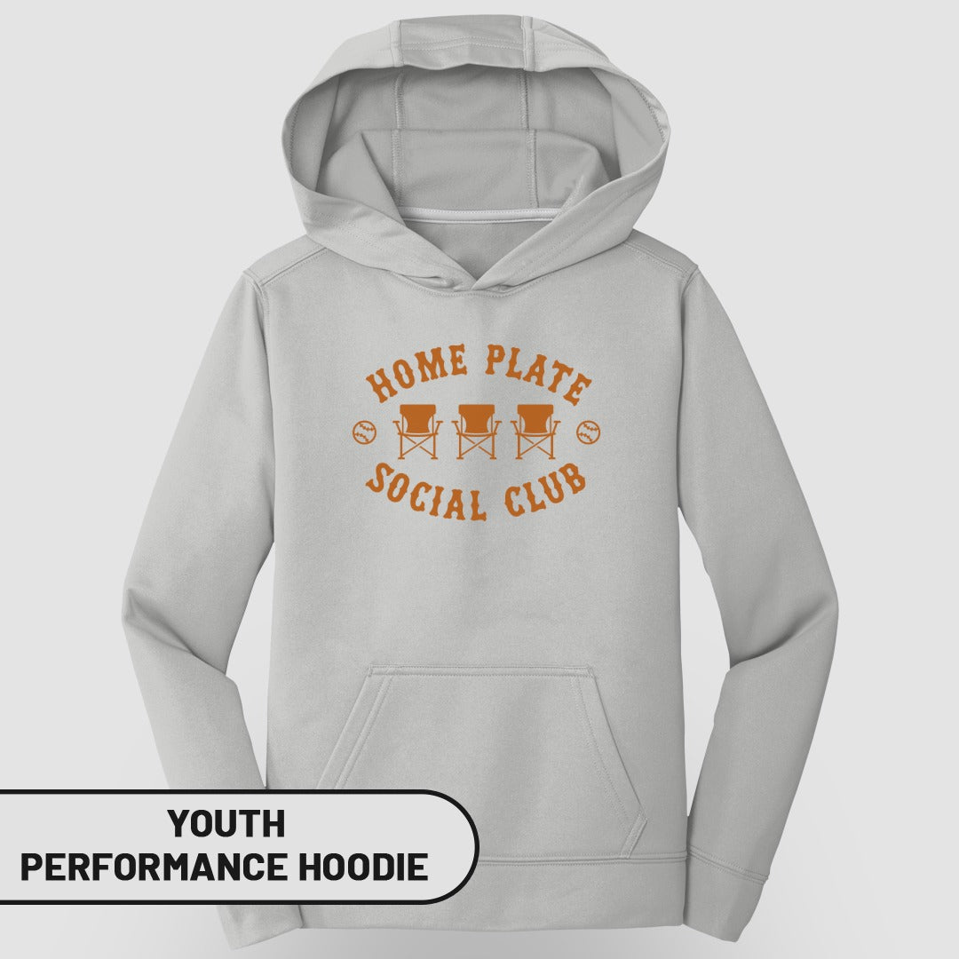 Home Plate Social Club Youth Performance Hoodie