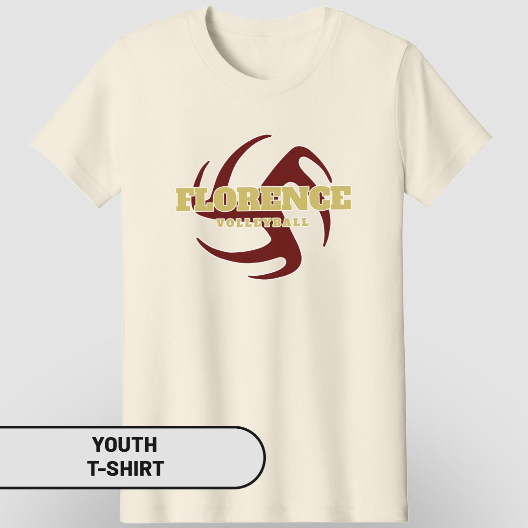 Florence Volleyball Design Youth T-shirt