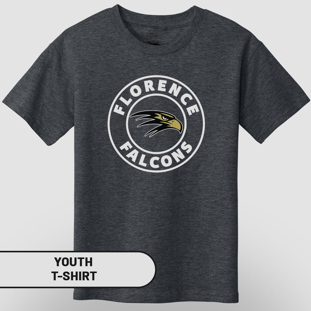 Florence Falcons Logo Youth T-Shirt Sports Tee