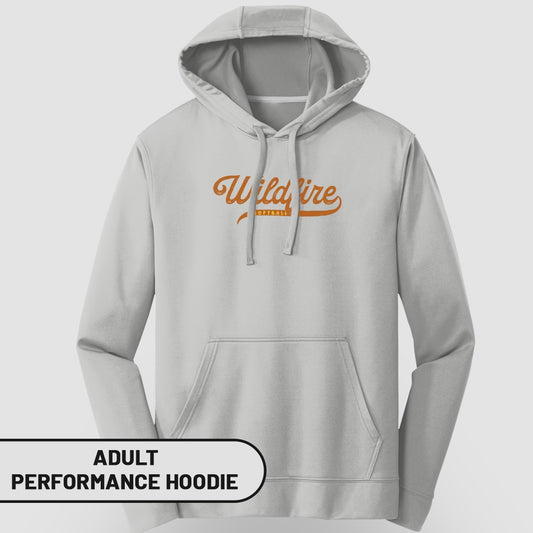 Wildfire soft athletic brand urban adult performance hoodie