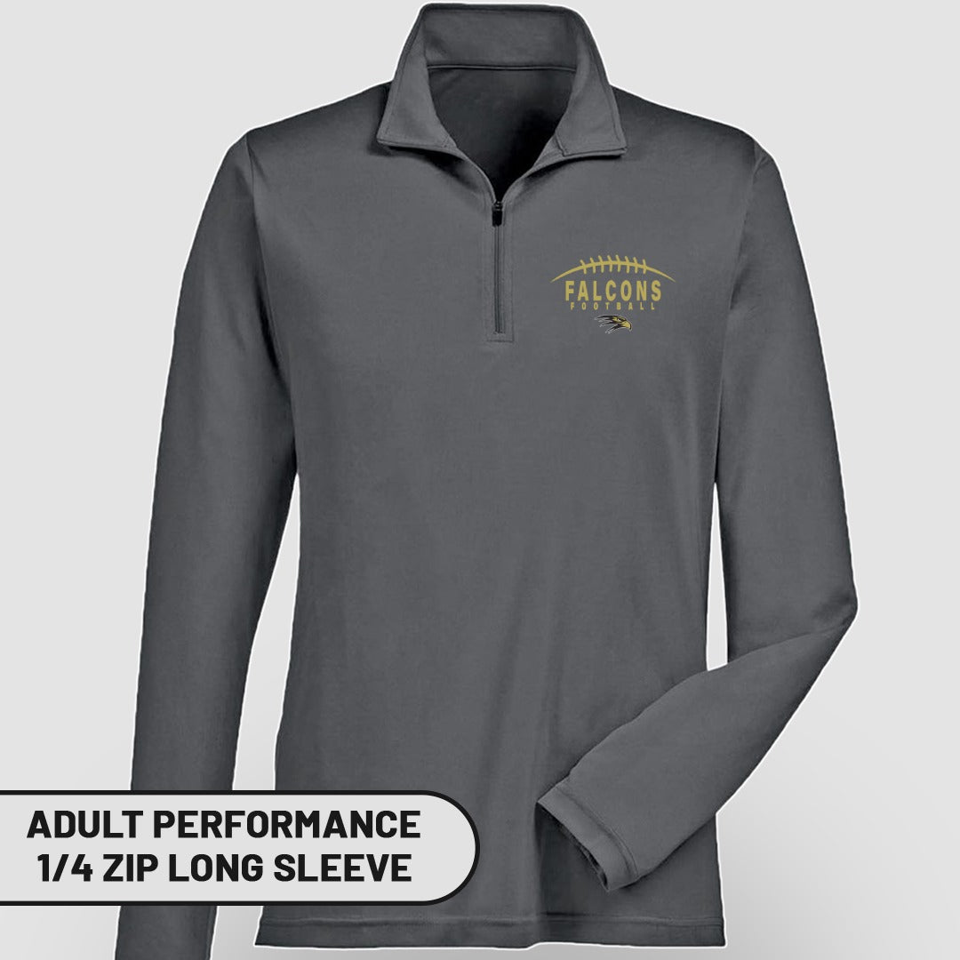 Adult Performance 1/4 Zip Long Sleeve Shirt