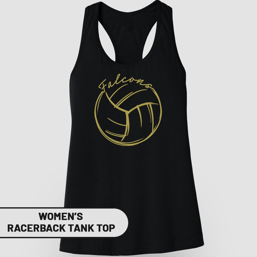 Falcons Volleyball Women's Racerback Tank Top