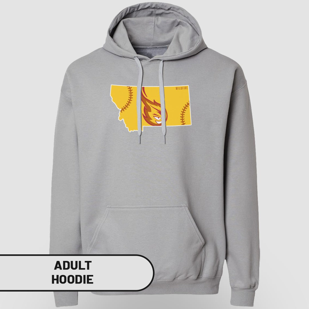 Stylish Grey Hoodie with Unique Graphic Adult Hoodie