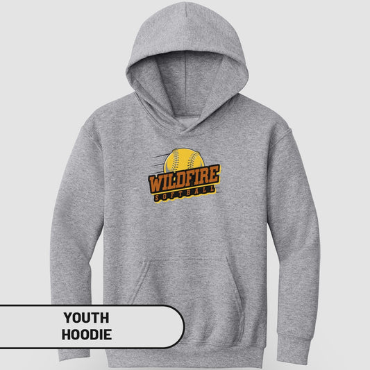 Wildfire Softball Graphic Design Youth Hoodie