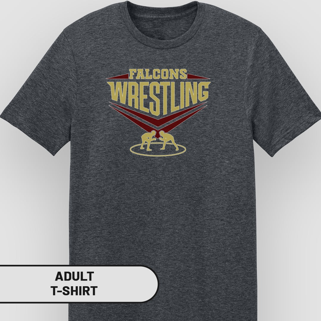 Falcons Wrestling Graphic Adult T-Shirt