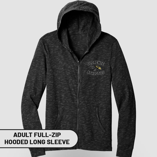 Florence Athletics Adult Full-Zip Hooded Long Sleeve