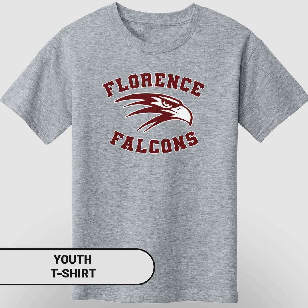 Florence Falcons Youth T-Shirt Kid's Casual Tee
