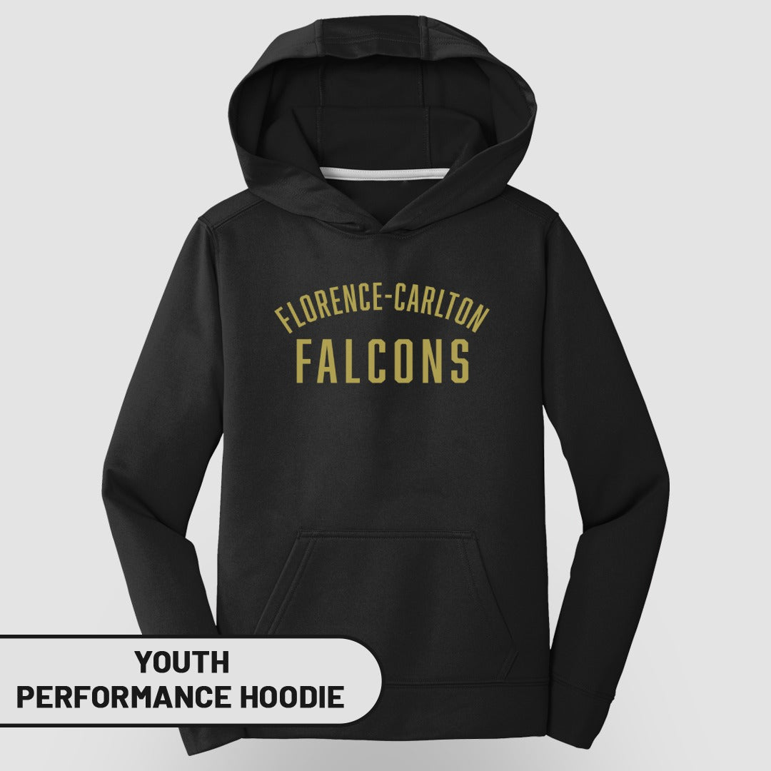 Florence Carlton Falcons Youth Performance Hoodie