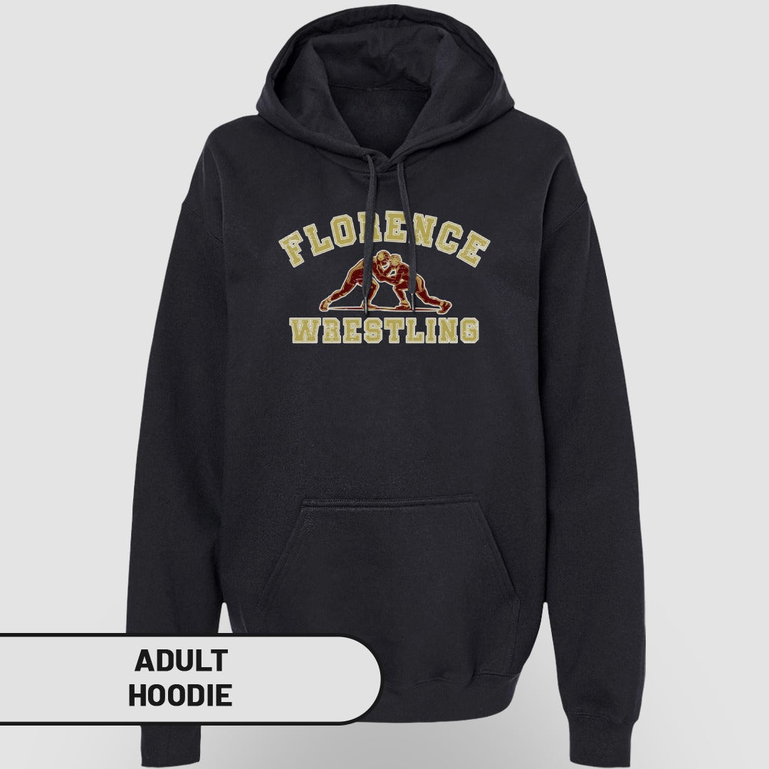 Florence Wrestling Champion Adult Hoodie