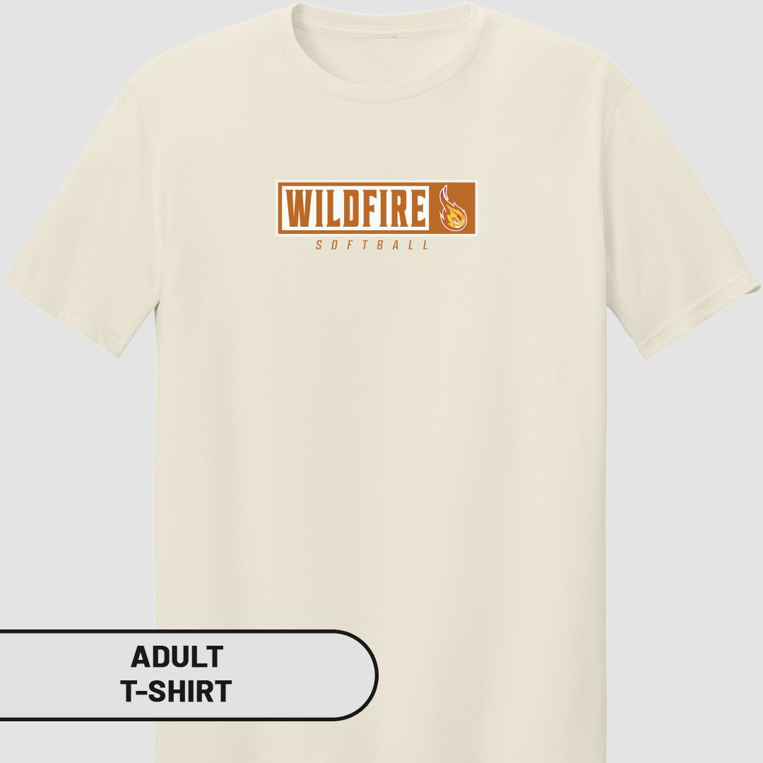 Wildfire Softball Themed Adult T-Shirt
