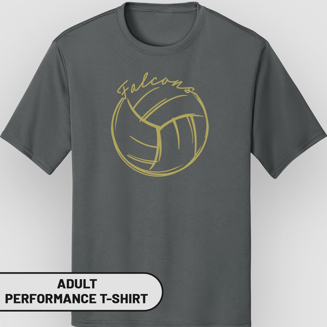 Falcons Adult Performance T-Shirt Sporting Apparel Top