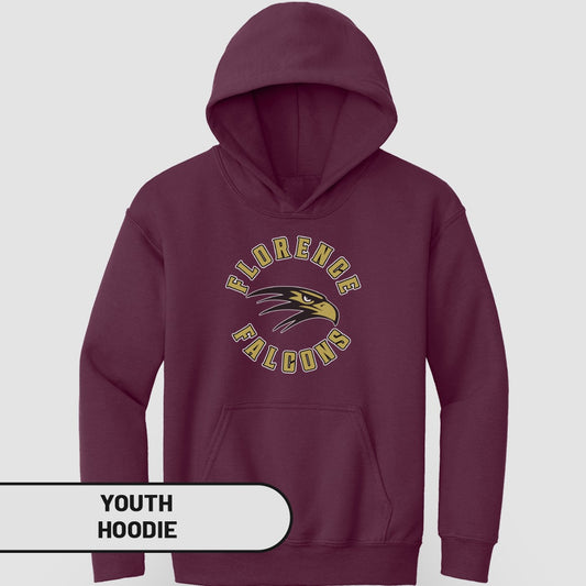 Florence Falcons Design Youth Hoodie